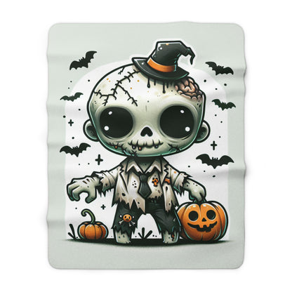 Zombie Halloween Collection Sherpa Fleece Blanket
