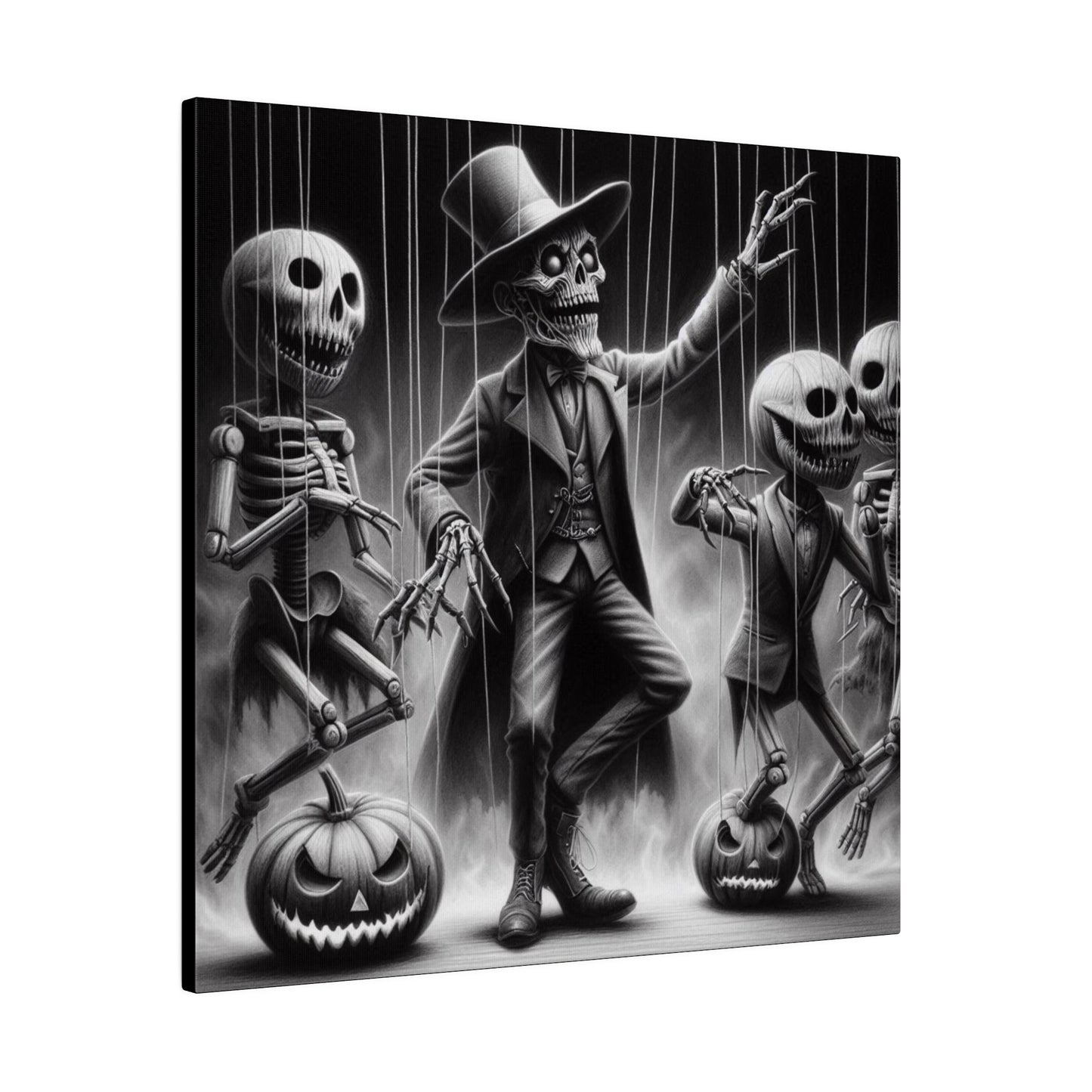 Halloween Marionettes Canvas Print