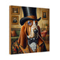 Mr Basset Hound Matte Canvas, Stretched, 0.75"