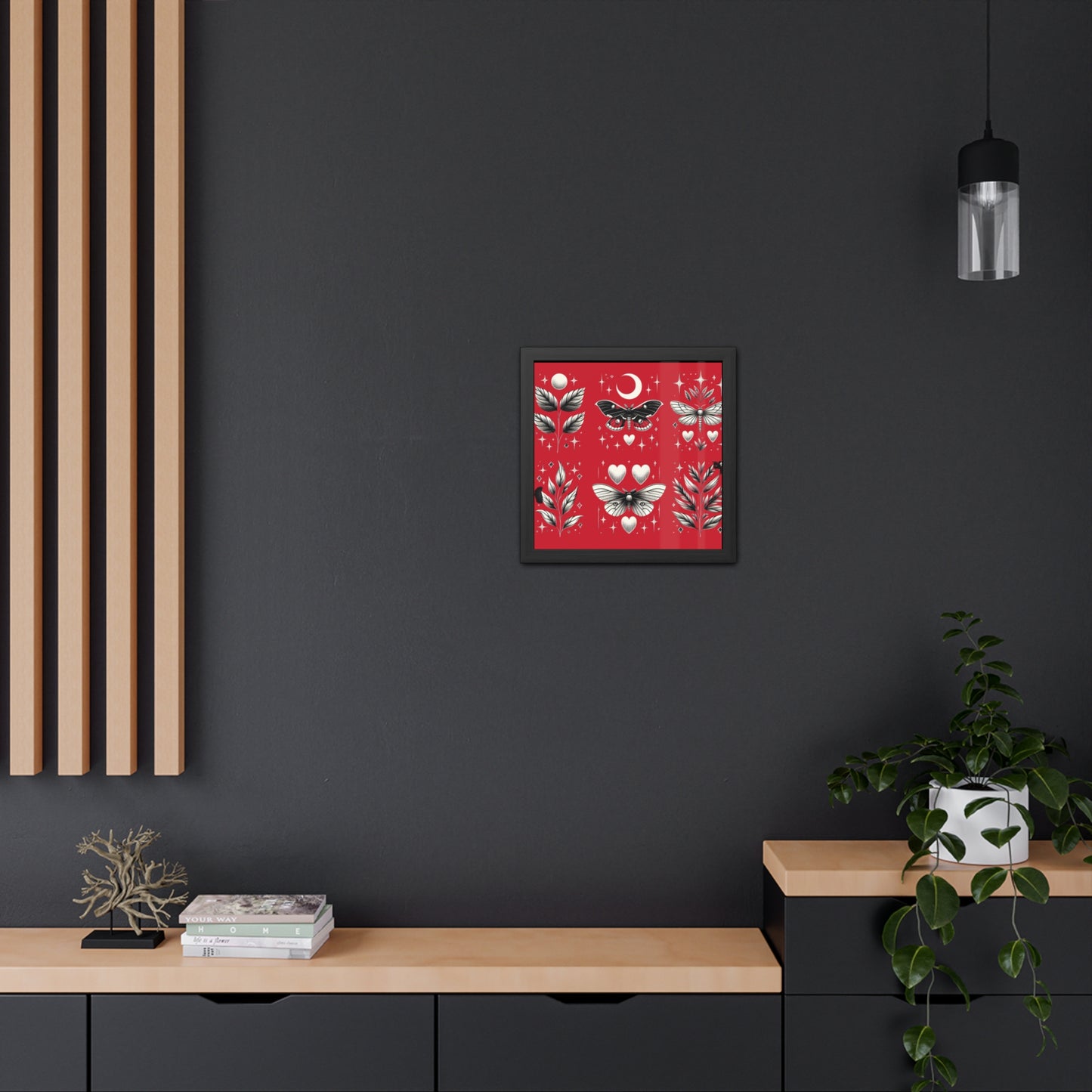 Butterfly Red Framed Posters