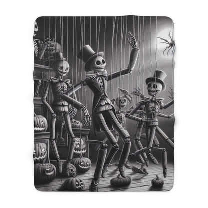 Halloween Marionettes Collection Sherpa Fleece Blanket
