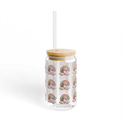 Unicorn Sipper Glass, 16oz