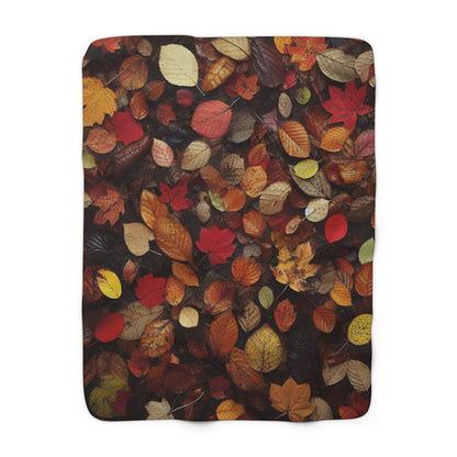 Autumn Sherpa Fleece Blanket