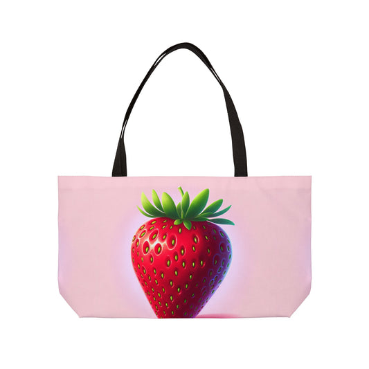 Strawberry Weekender Tote Bag
