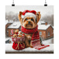Yorkshire Terrier Christmas Poster