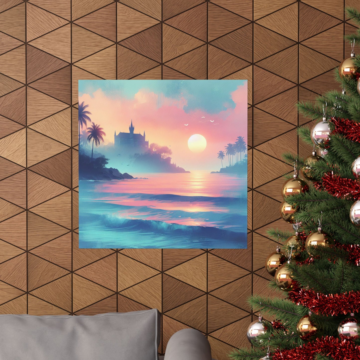 Beach Sunset F Vertical Posters