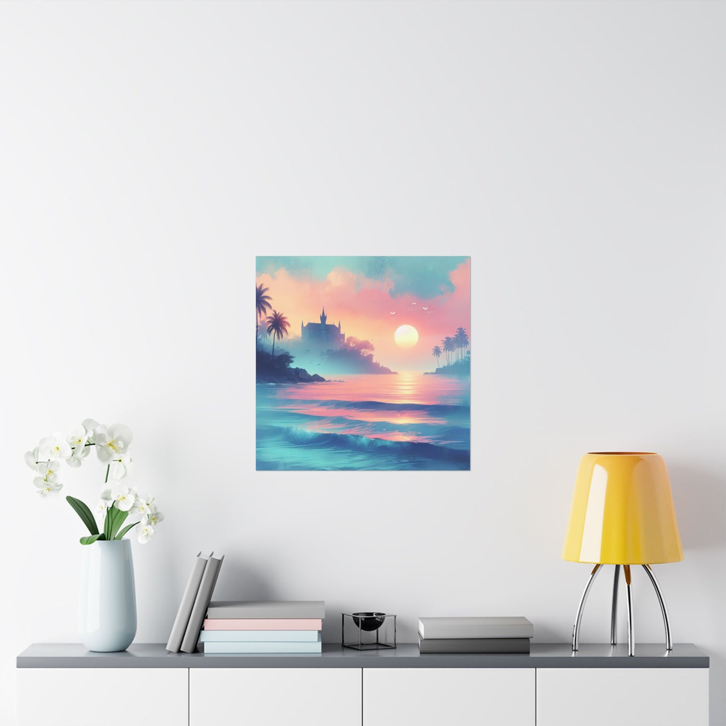 Beach Sunset F Vertical Posters