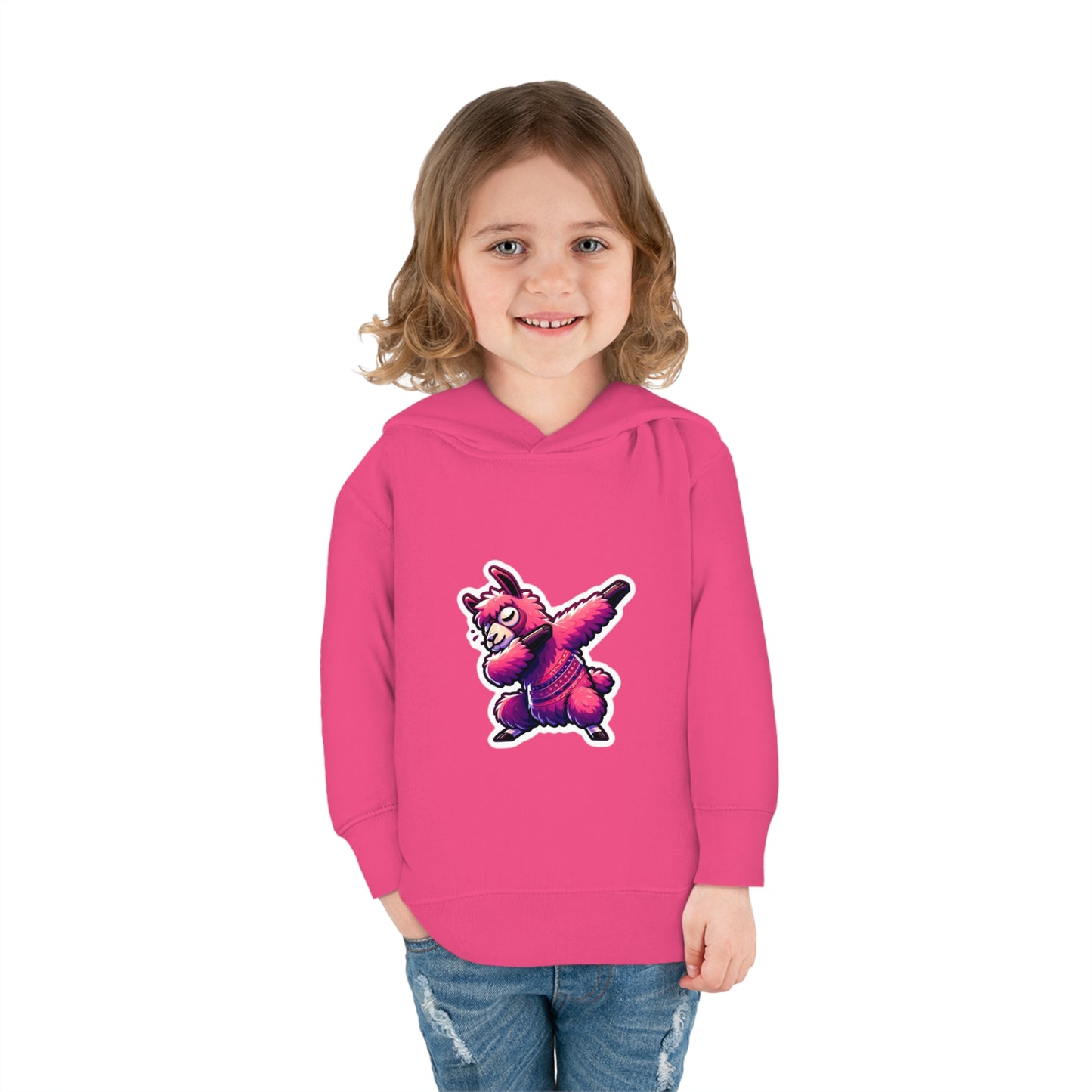 Dabbing Llama Toddler Pullover Fleece Hoodie