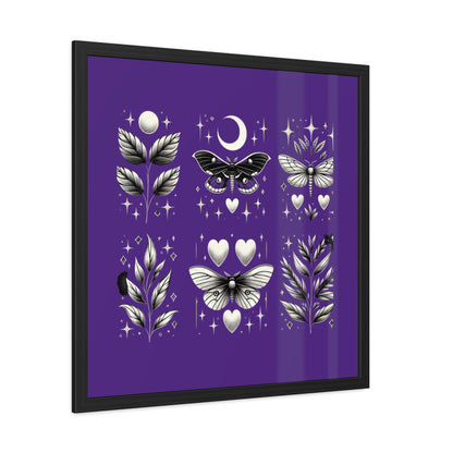 Butterfly Purple Framed Posters