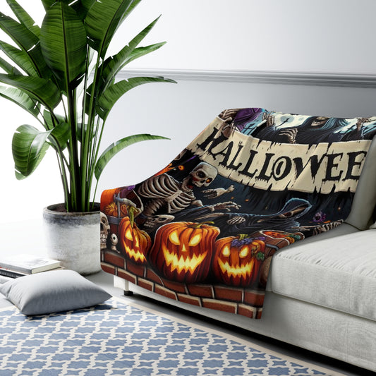 Halloween Collection Sherpa Fleece Blanket