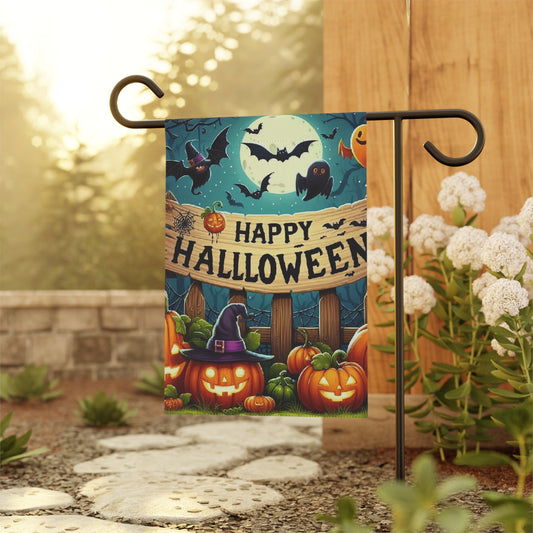 Halloween Garden & House Banner