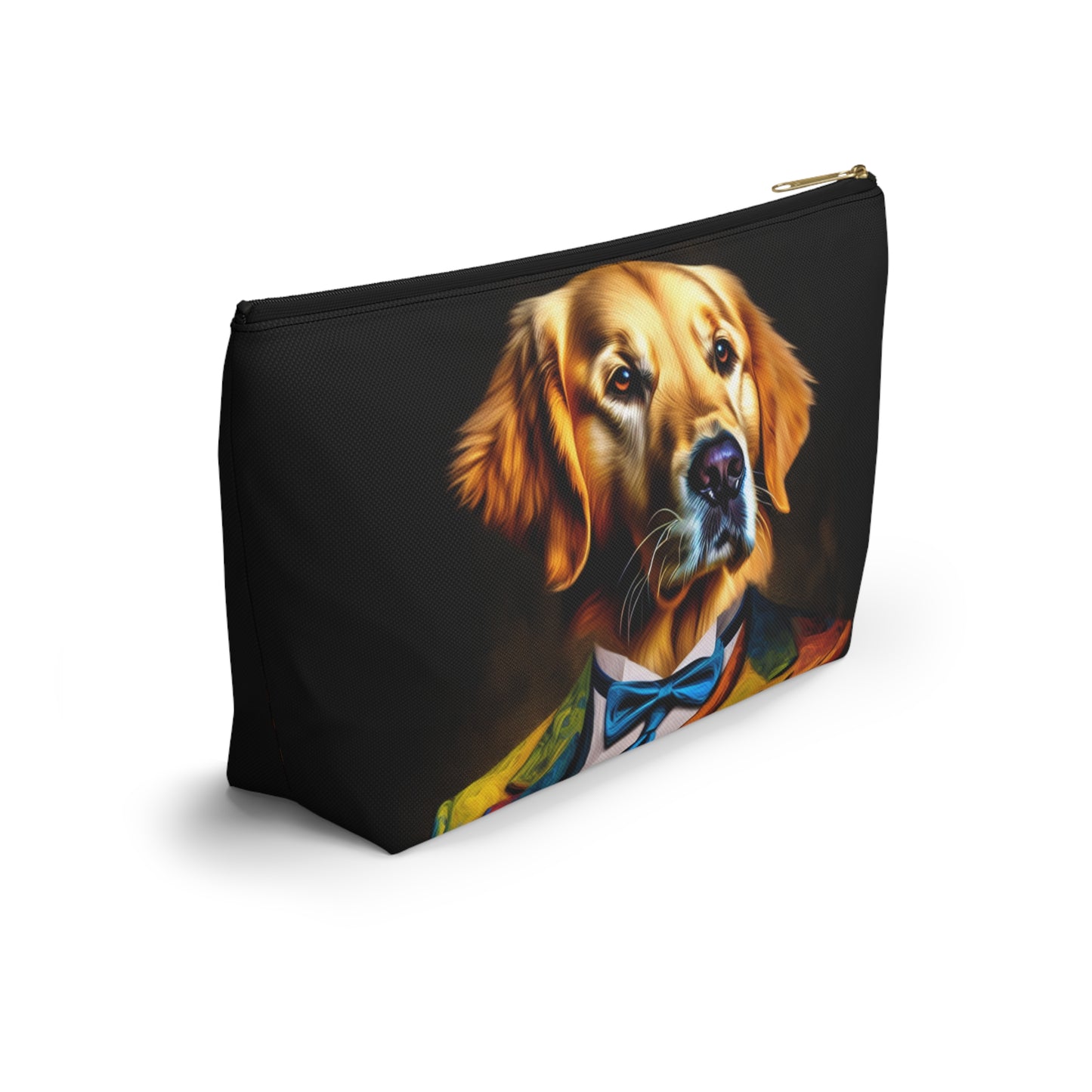 Mr Golden Retriever Accessory Pouch w T-bottom