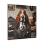 Mr Basset Hound Matte Canvas, Stretched, 0.75"