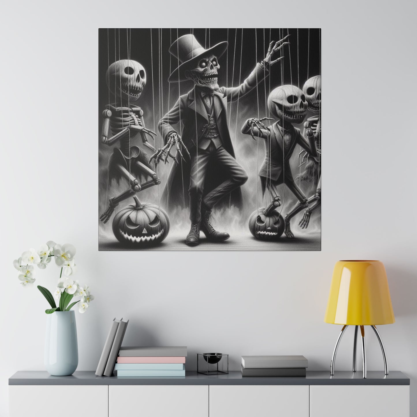 Halloween Marionettes Canvas Print