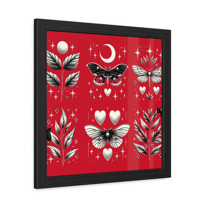 Butterfly Red Framed Posters