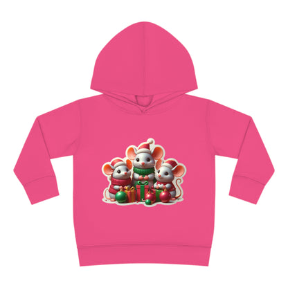 Christmas Mice Toddler Pullover Fleece Hoodie