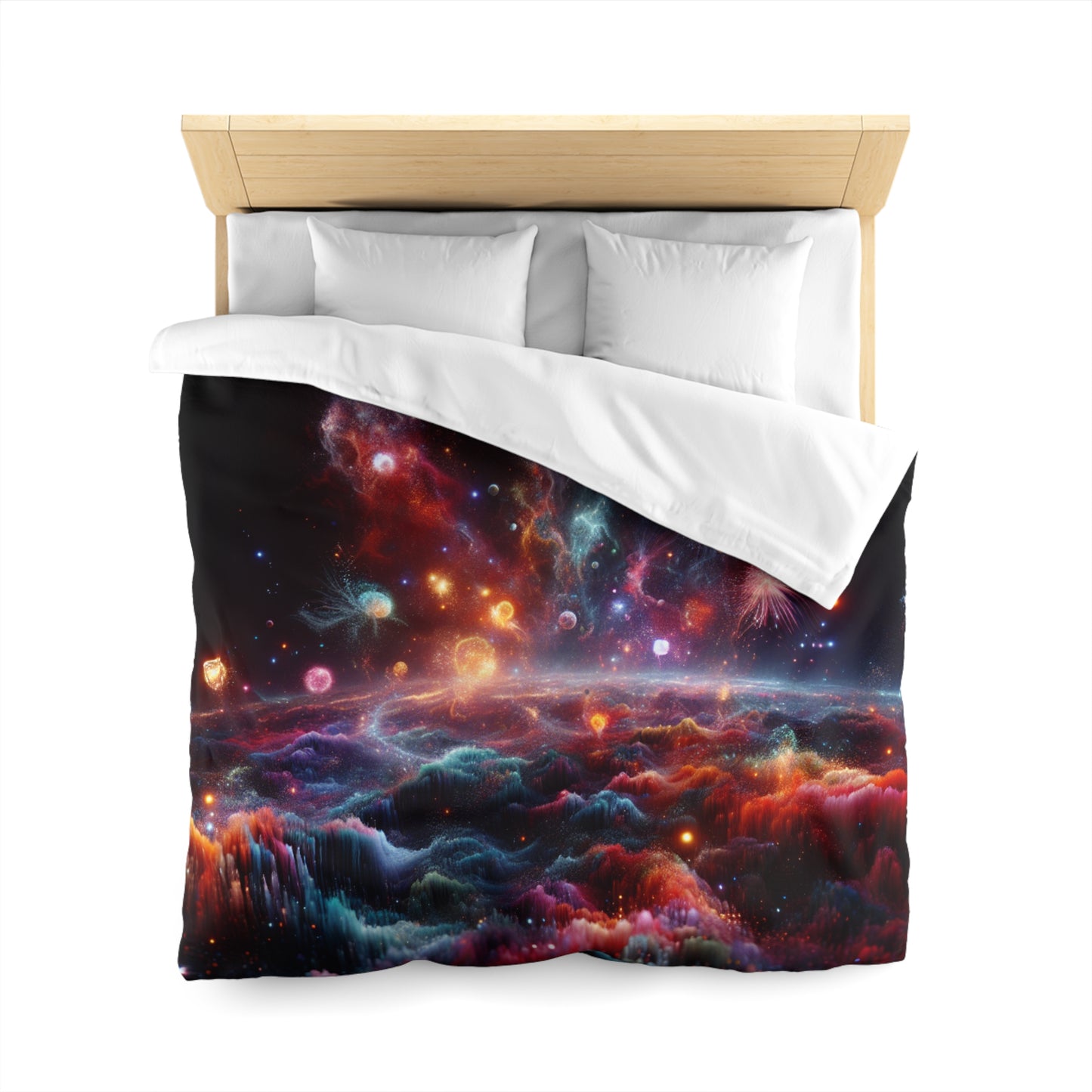 Fireworks Collection Microfiber Duvet Cover (Queen, King)