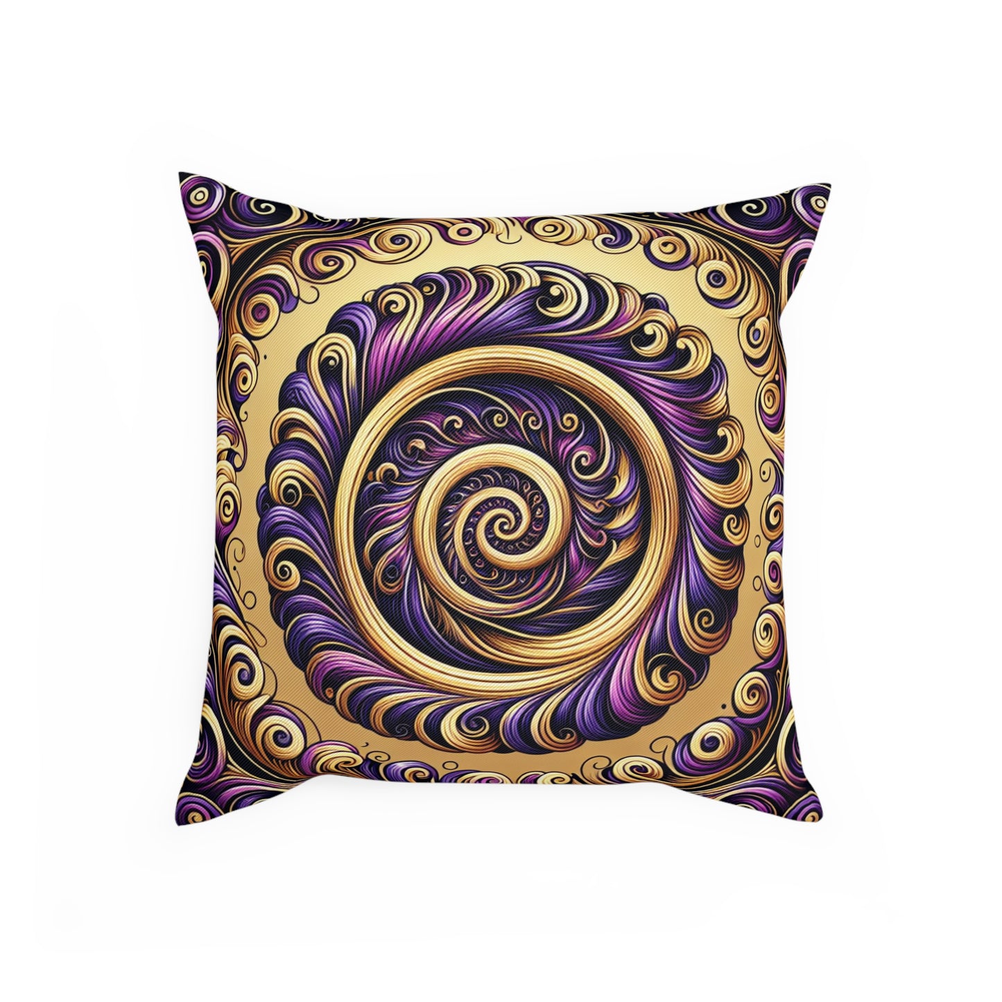 Purple & Gold Cushion