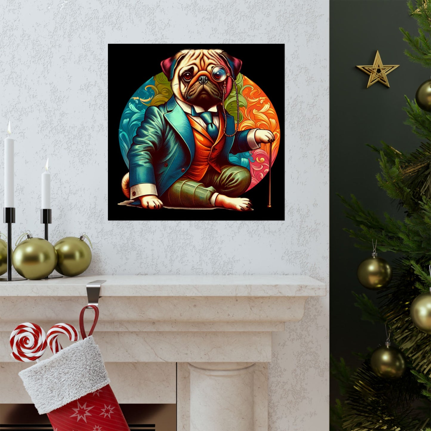 Mr Pug Vertical Posters