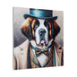 Mr Saint Bernard Matte Canvas, Stretched, 0.75"