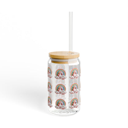 Unicorn Sipper Glass, 16oz
