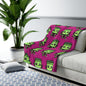 Frankie Pink Halloween Collection Sherpa Fleece Blanket