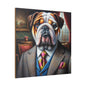 Mr British Bulldog Matte Canvas, Stretched, 0.75"