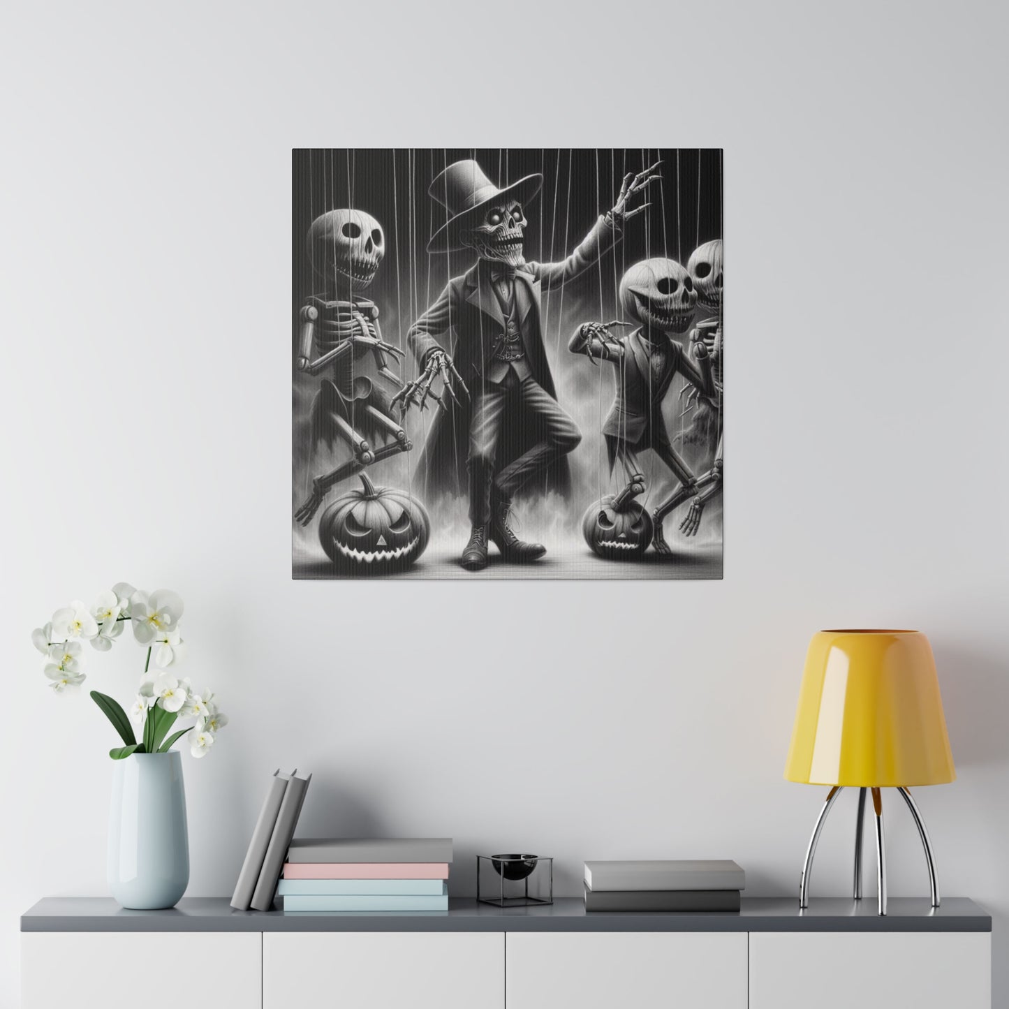 Halloween Marionettes Canvas Print