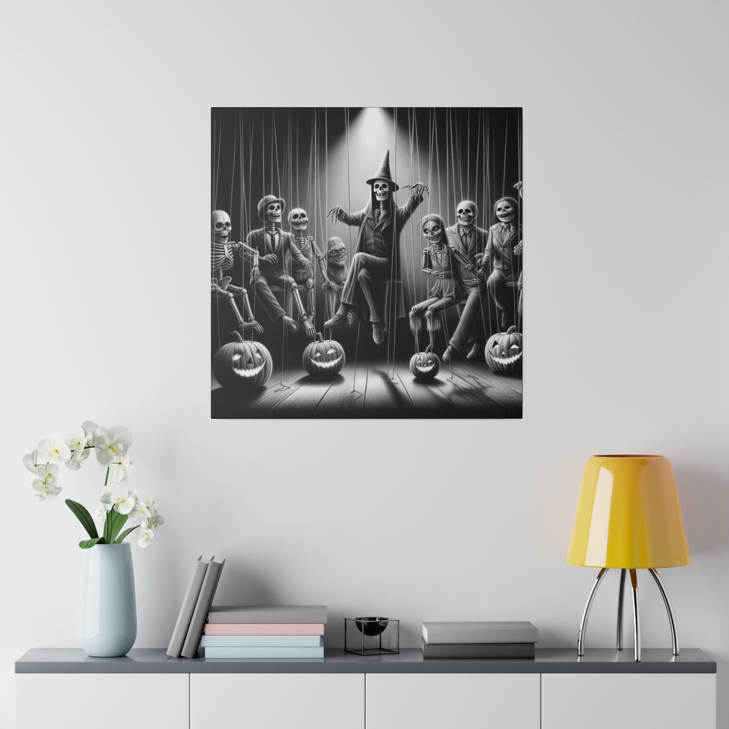 Halloween Marionettes Canvas Print