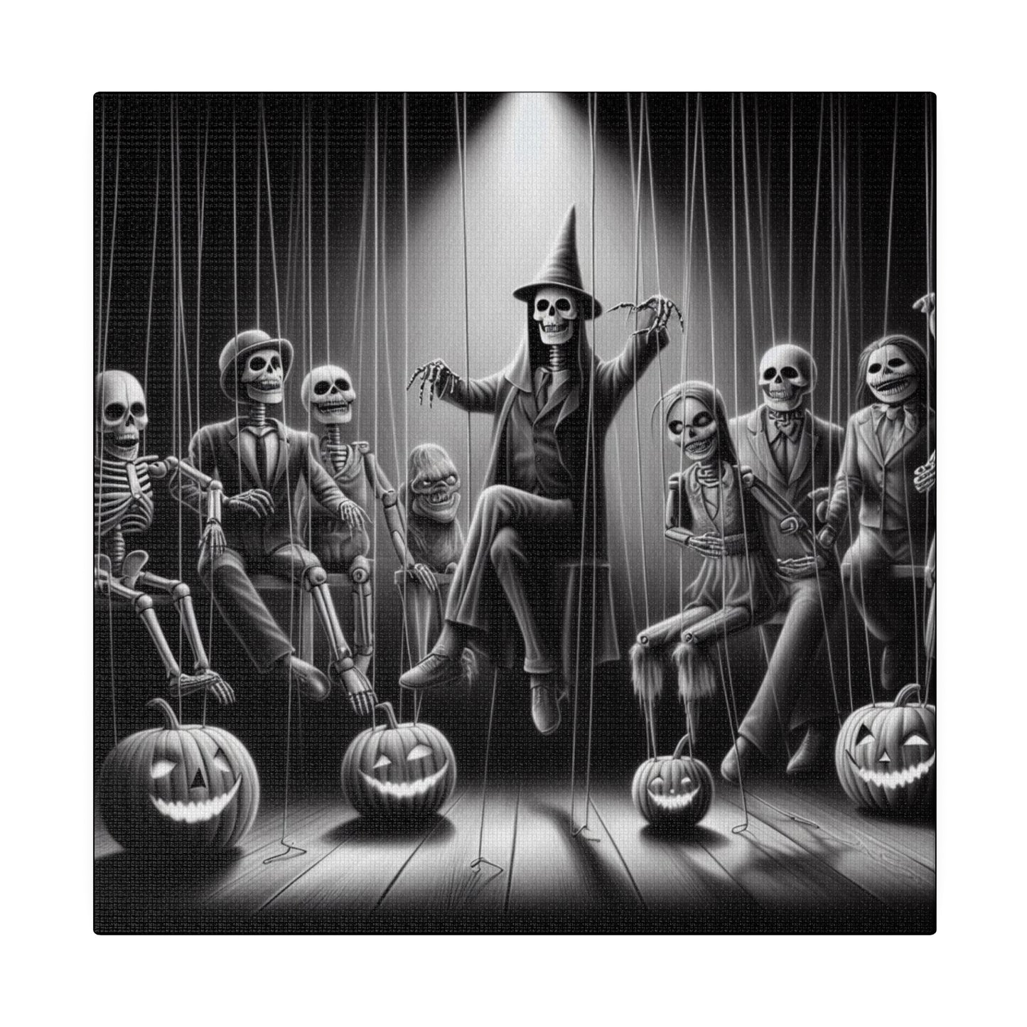 Halloween Marionettes Canvas Print