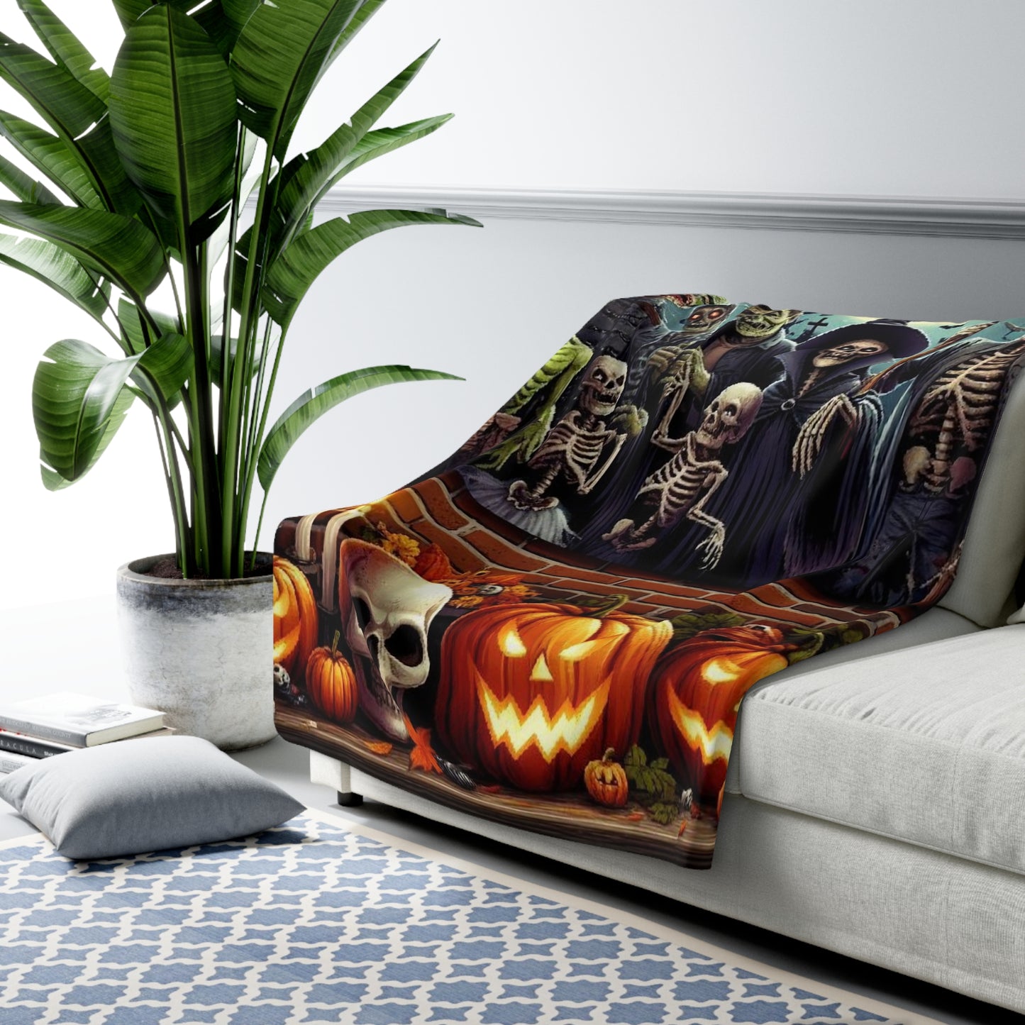 Halloween Collection Sherpa Fleece Blanket