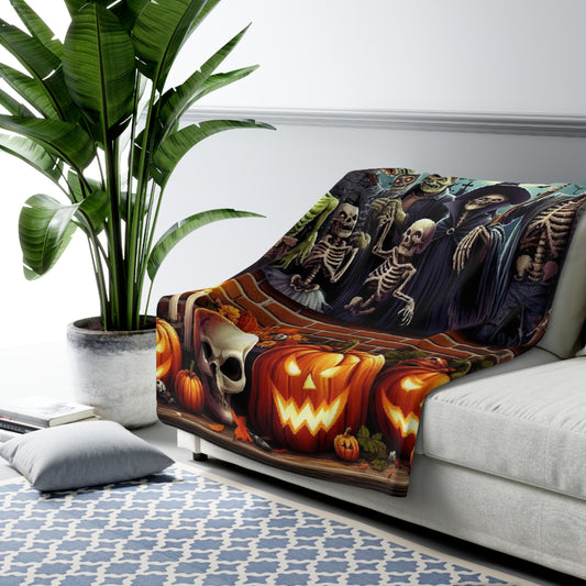 Halloween Collection Sherpa Fleece Blanket