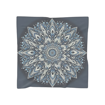Blue Poly/Chiffon or Poly/Voile Scarf