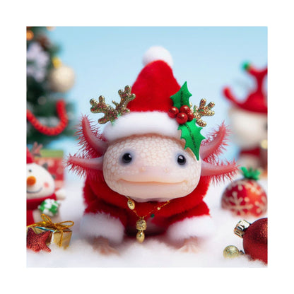 Axolotl Christmas Poster