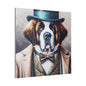 Mr Saint Bernard Matte Canvas, Stretched, 0.75"