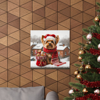 Yorkshire Terrier Christmas Poster