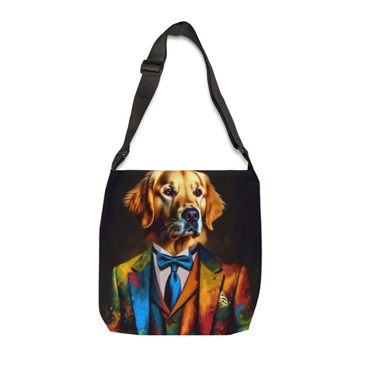 Mr Golden Retriever Adjustable Tote Bag