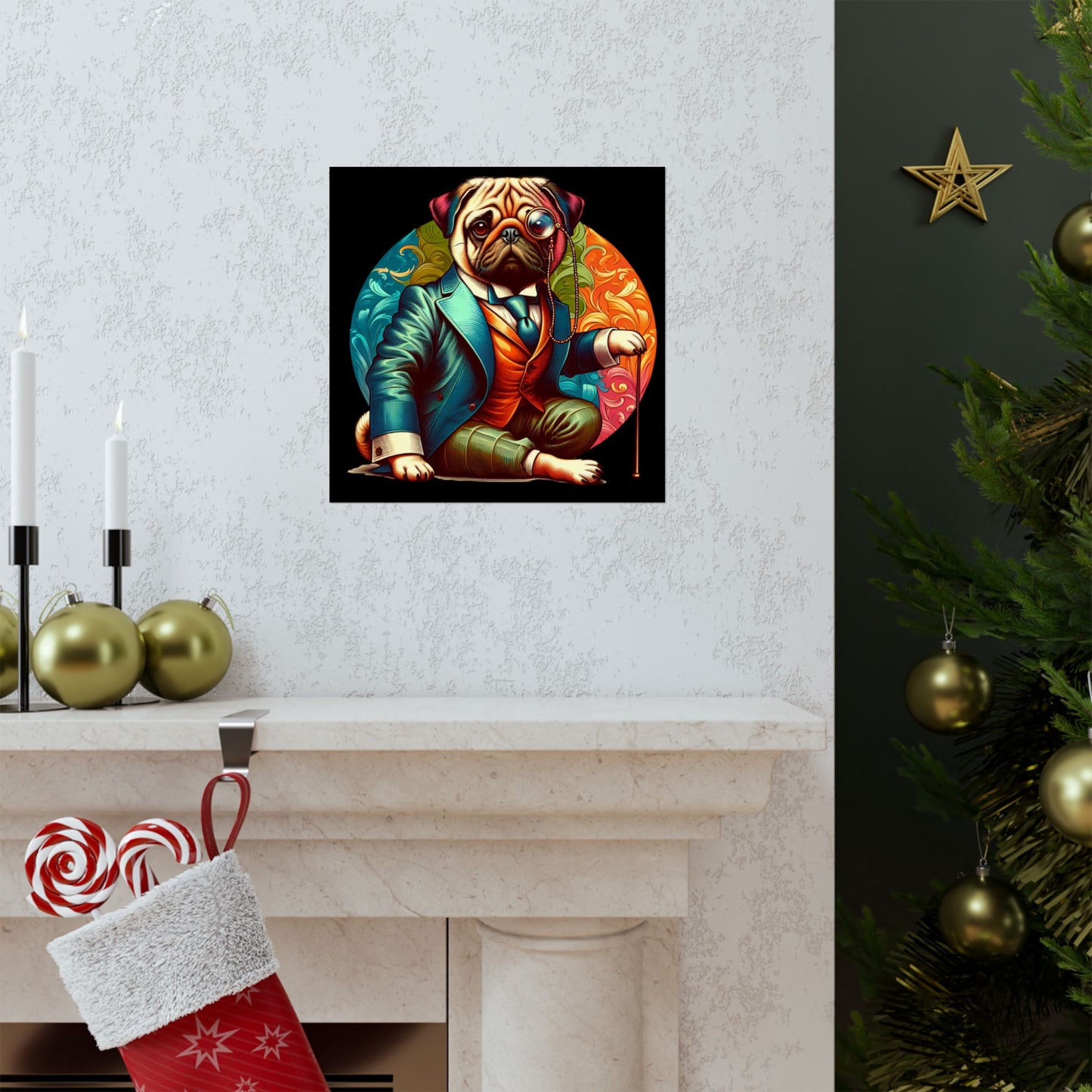 Mr Pug Vertical Posters