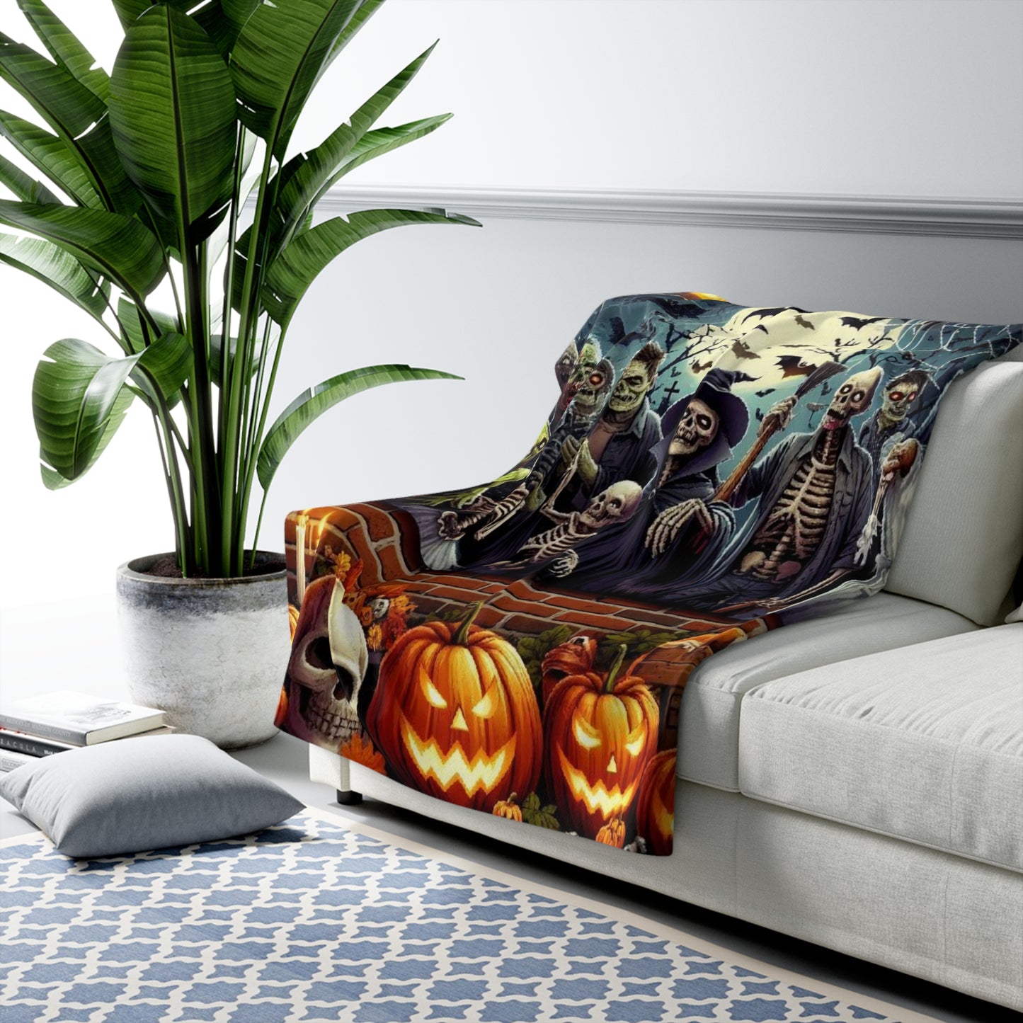 Halloween Collection Sherpa Fleece Blanket