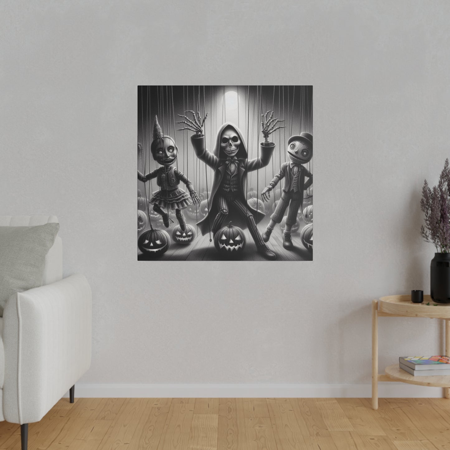 Halloween Marionettes Canvas Print