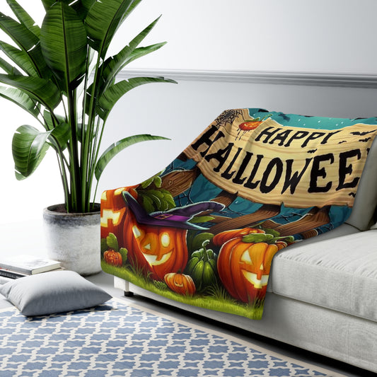 Halloween Collection Sherpa Fleece Blanket