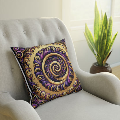 Purple & Gold Cushion
