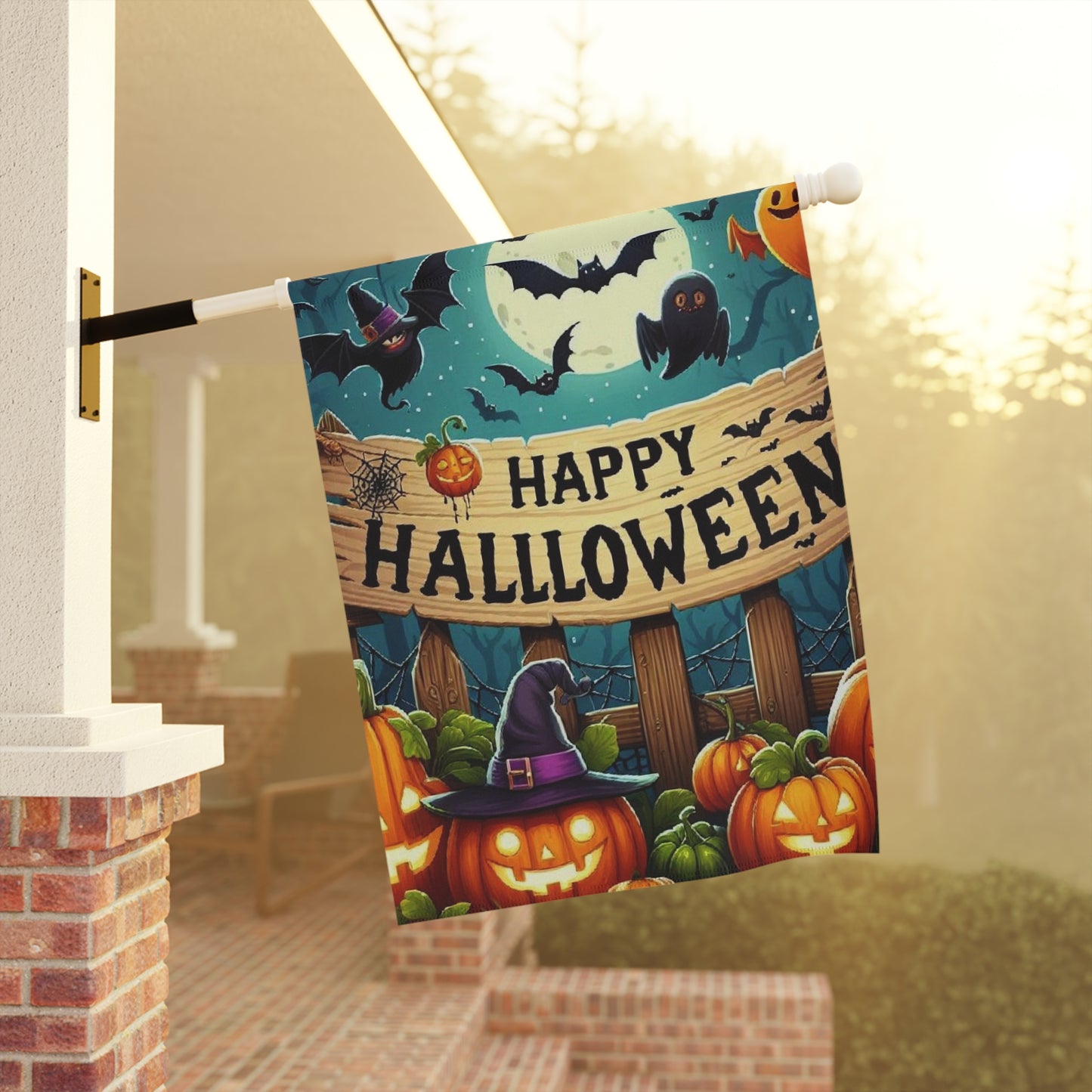 Halloween Garden & House Banner