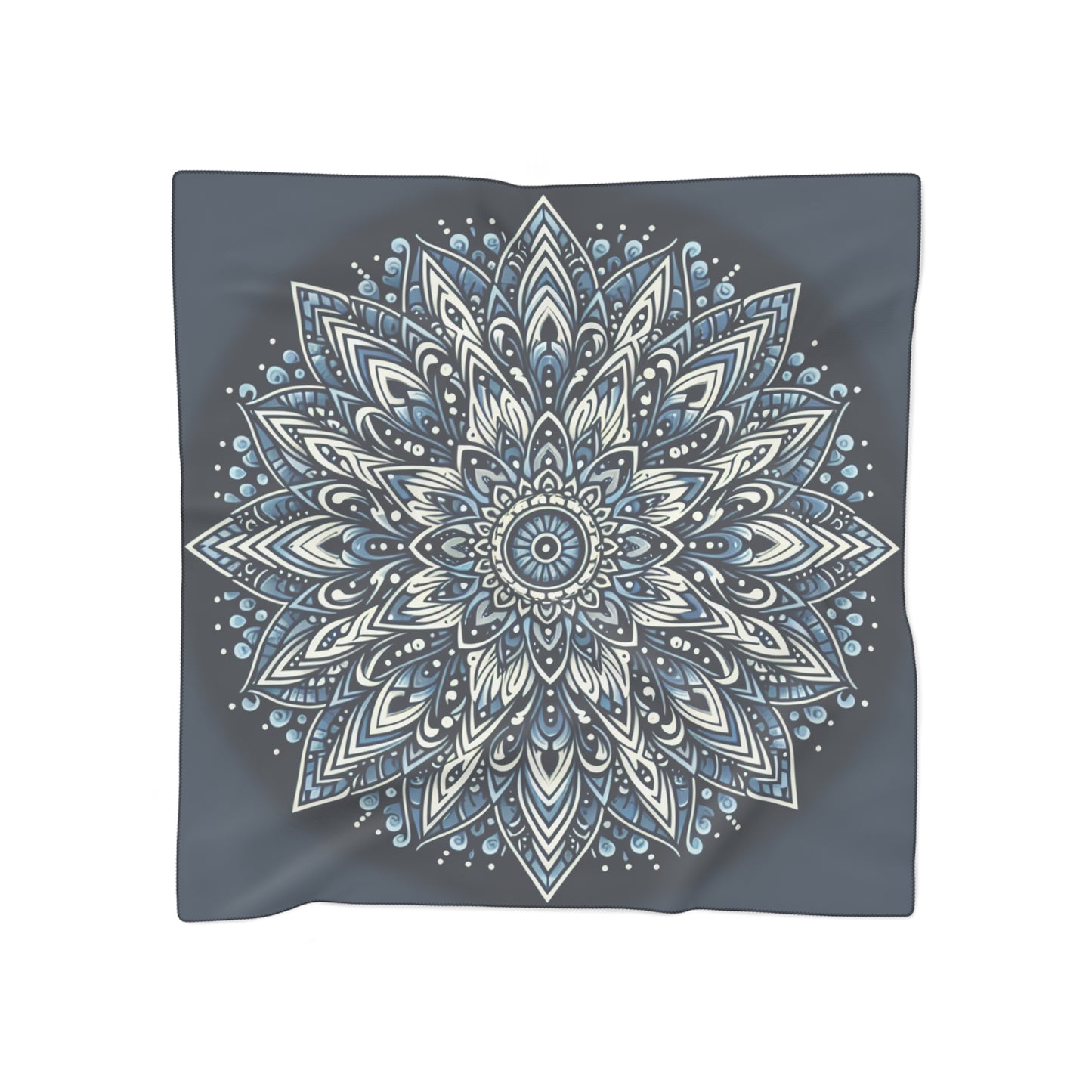 Blue Poly/Chiffon or Poly/Voile Scarf