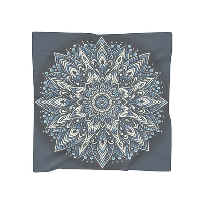 Blue Poly/Chiffon or Poly/Voile Scarf
