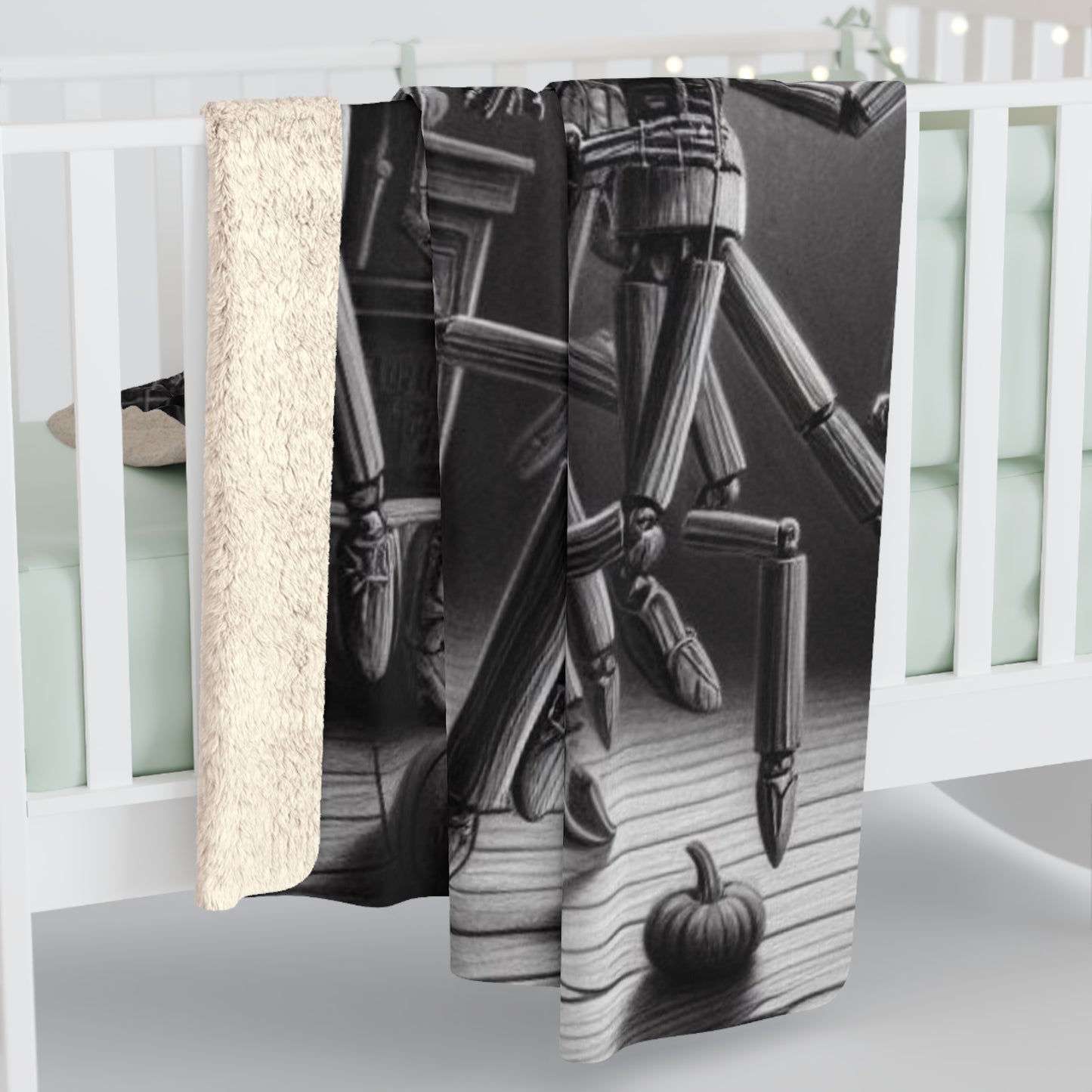 Halloween Marionettes Collection Sherpa Fleece Blanket