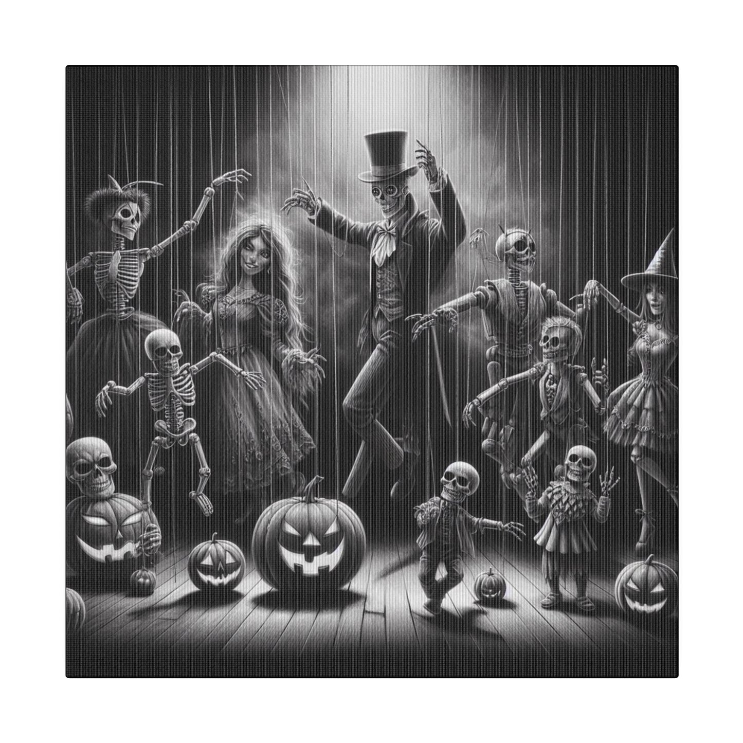 Halloween Marionettes Canvas Print
