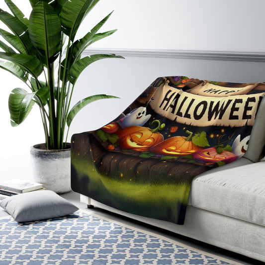 Halloween Collection Sherpa Fleece Blanket