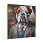 Mr British Bulldog Matte Canvas, Stretched, 0.75"