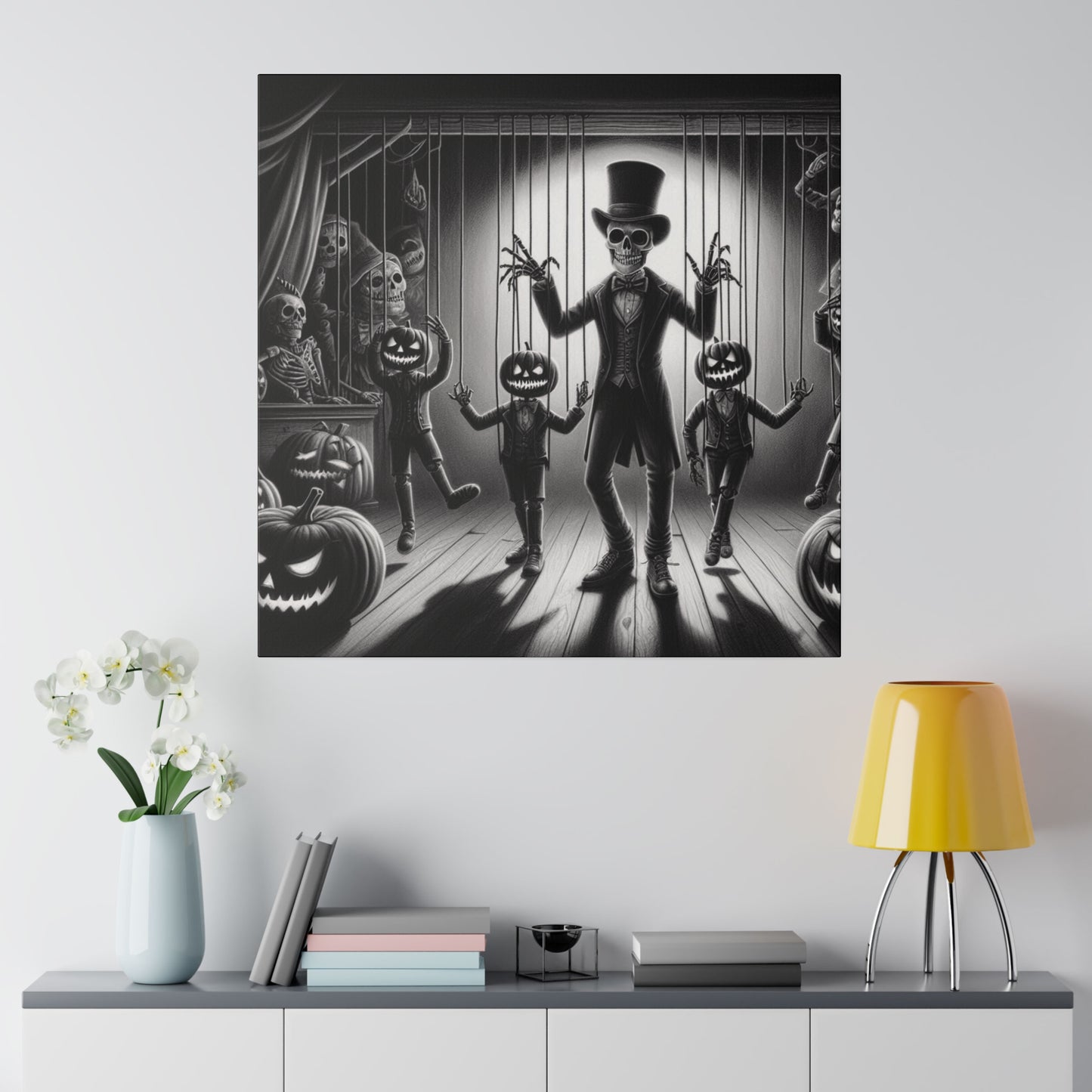 Halloween Marionettes Canvas Print